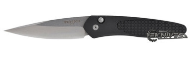 PROTECH NEWPORT SUPER GRIP AUTO BLACK G10 3" STONEWASHED BLADE 3441
