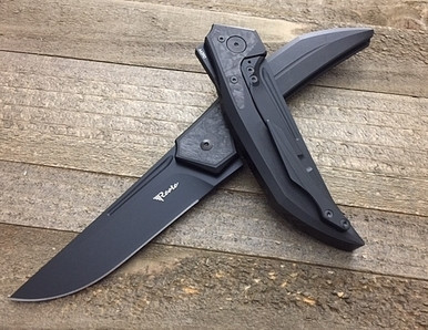 Reate Knives Future Black CF Inlay Tashi Bharucha Integral Frame Lock