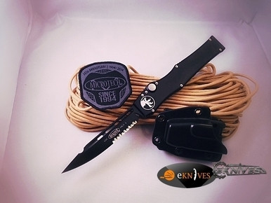 Microtech Halo 6 VI OTF S/E Black Part Serrated 151-2