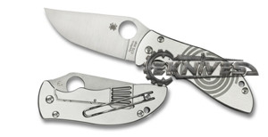 NEW 2015 SPYDERCO FOUNDRY STAINLESS FRAME LOCK 3.3 SATIN C160P