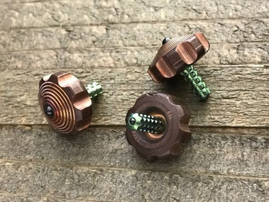 Microtech Marfione Custom Mini Spin Top Copper Green Titanium