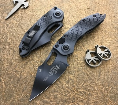 Microtech/Borka Blades Stitch Urban Camo Auto M390 169-1UC