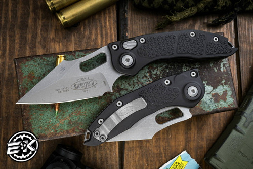 Microtech/Borka Blades Stitch Automatic 3.75\" Apocalyptic Stonewash 169-10AP