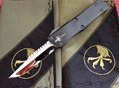 Marfione Troodon Interceptor Black Alloy Blue Accents M390 Mirror Polish
