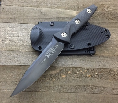Microtech Socom Alpha Carbon Fiber SE Black DLC 113-1DLC
