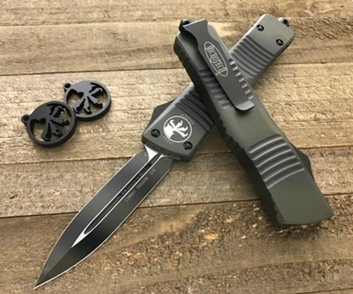 Microtech Combat Troodon Green Camo OTF DE  142-1GC