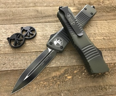 Microtech Combat Troodon Green Camo OTF DE  142-1GC