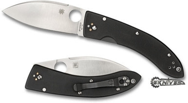 SPYDERCO LUM LARGE CHINESE FOLDER BLACK G-10 C143G