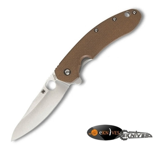 SPYDERCO SOUTHARD FLIPPER BROWN G-10 PLAIN C156GPBN