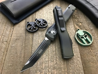 Microtech Ultratech Green Camo Contour Tanto Std 123-1GC