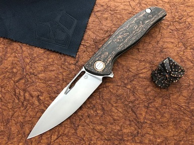Shirogorov Custom Hati CD Bronze Carbon Fiber/Titanium Roller Bearings S90V