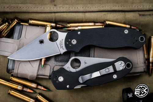 Spyderco Para 3 Folding Knife Black G10 3\" CPM S45VN Satin C223GP