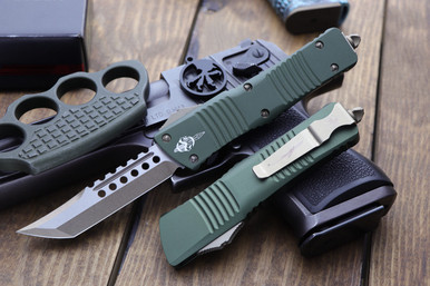 Microtech Combat Troodon OD Green Signature Hellhound Tanto Bronze 219-13ODS