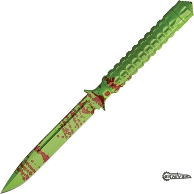 MICROTECH ADO ZOMBIE GREEN FIXED BLADE PLAIN 116-1Z