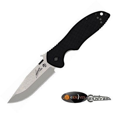KERSHAW KNIVES CQC6K EMERSON FOLDING KNIFE 3.25" STONEWASH PLAIN 6034