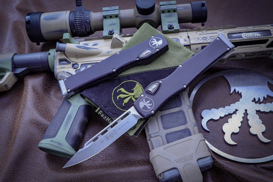Microtech Halo 6 VI Black OTF SE M390 Stonewash 251-10