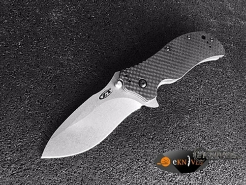 ZERO TOLERANCE 0350CF CARBON FIBER STONEWASH S30V ZT0350SWCF