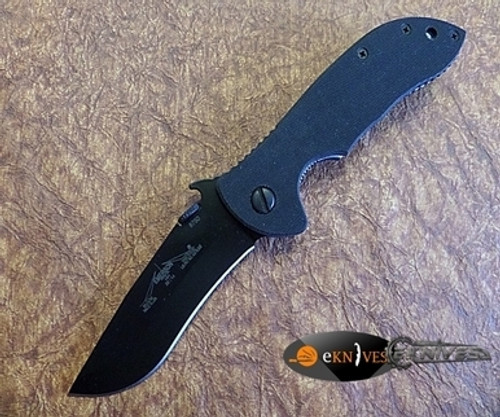 EMERSON KNIVES MINI COMMANDER BT WAVE 3.4" BLACK PLAIN