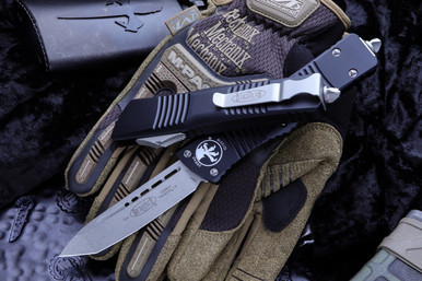 Microtech Combat Troodon OTF Automatic Knife 3.8" Tanto Stonewash 144-10