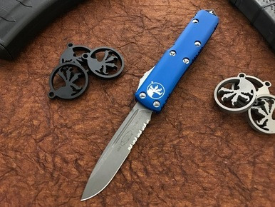 Microtech UTX-85 Blue SE Apocalyptic M390 231-11APBL