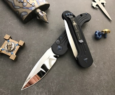 Marfione Custom LUDT Blue Accents M390 Compound Ground Mirror Polish