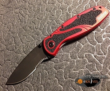 KERSHAW BLUR 1670 KEN ONION RED BLACK COMBO BLADE 1670RDBLKST
