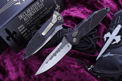 Marfione Custom Socom Elite Auto Stingray Apocalyptic Borka Grind Clip Point Satin M390