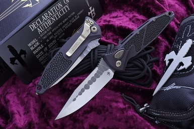Marfione Custom Socom Elite Auto Stingray Apocalyptic Borka Grind Clip Point Satin M390