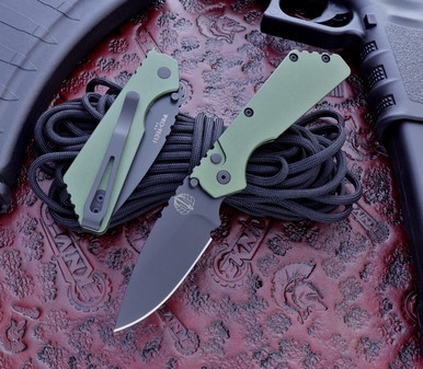 Protech/Strider PT OD Green Alloy Auto Black 2.75" 154CM PT2303GRN