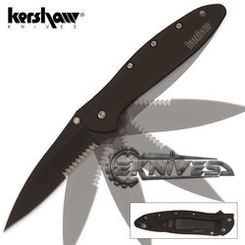 Kershaw Leek 1660 Assisted Flipper 3" Serrated KS1660CKTST