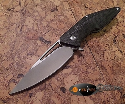 BROUS BLADES DIVISION FLIPPER CARBON FIBER 4.3" STONEWASH