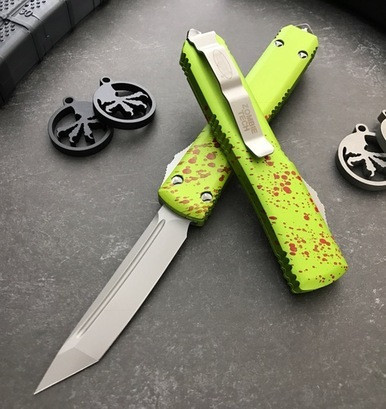 Microtech Ultratech Zombie Tech OTF Tanto Bead Blast 123-7Z