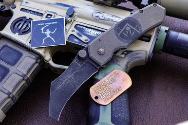Jonathan McNees Spartan Hawkbill Titanium Anodized Prototype
