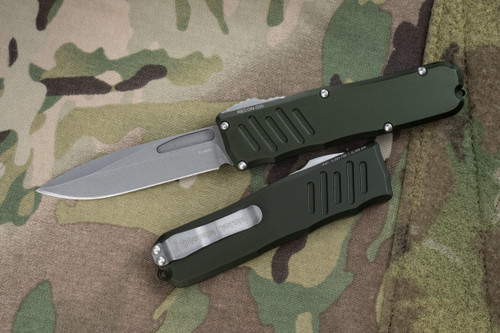 Guardian Tactical RECON-035 OD Green OTF Automatic 3.3" Drop Point Stonewash 98511