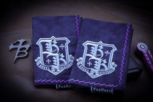 Fox Hanx/Borka Blades V.10 Smokey Blue Purple Stitch