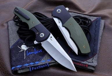 Reate/Kirby Lambert Crossroads G10/Black Bolster Satin Blade