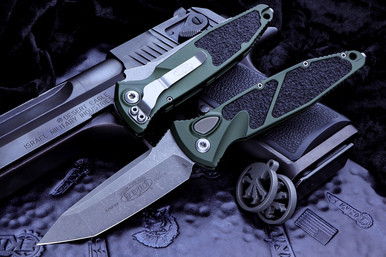 Microtech Socom Elite Green Auto Tanto Apocalyptic 161A-10APOD