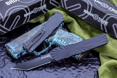 Brian Tighe Twist Tighe D/A OTF Automatic Knife 3.75" Tanto DLC