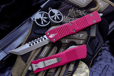 Microtech Troodon Red OTF Hellhound Bronze 619-13RD