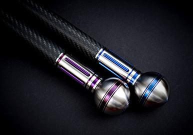 Sergey Rogovets (Extremaddiction) Custom Cane Blue Titanium/Carbon Fiber Walking Stick