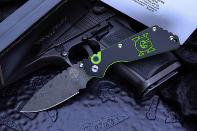 Protech/Strider SnG USN GX Custom Automatic Damascus #2