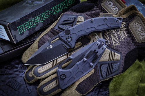 Heretic Knives Martyr Automatic Black Tactial 3" Tanto Blade