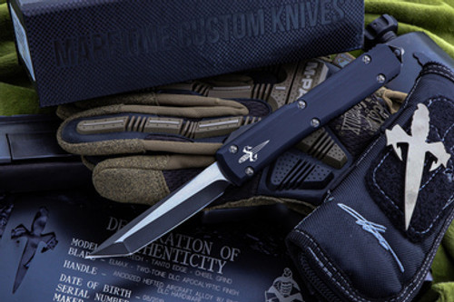 Marfione Custom Ultratech OTF  3.4" Chisel Grind Tanto DLC TT Stonewash