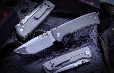 Ramon Chaves Ultramar 229 Titanium (3.6" Hand Satin Tanto)