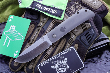 Jonathan McNees Sodbuster Front Flipper Titanium Micarta Backspacer 3.25" Satin