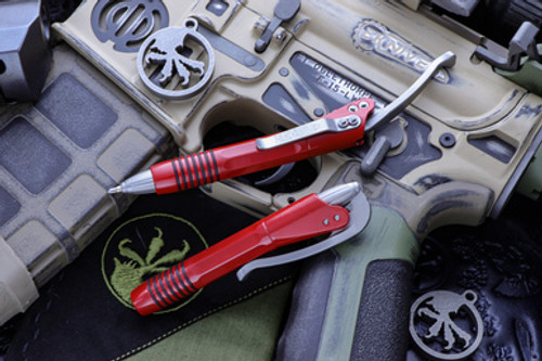 Microtech Siphon II Red Stainless Tactical Pen 401-SSRD