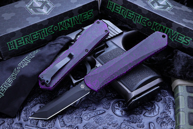 Heretic Knives Manticore X Breakthrough Purple OTF 3.7" Tanto DLC