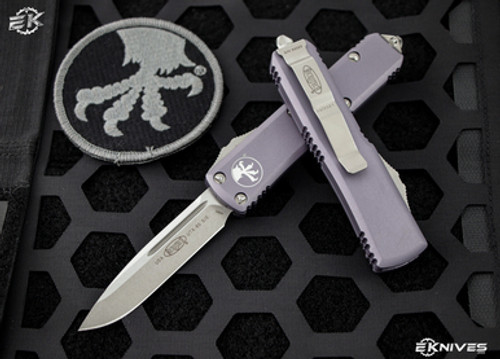 Microtech UTX-85 Gray OTF 3" Stonewash 231-10GY