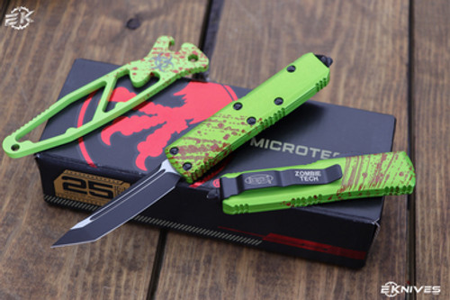 Microtech UTX-85 Zombie OTF Automatic Knife 3" Black Tanto 233-1Z