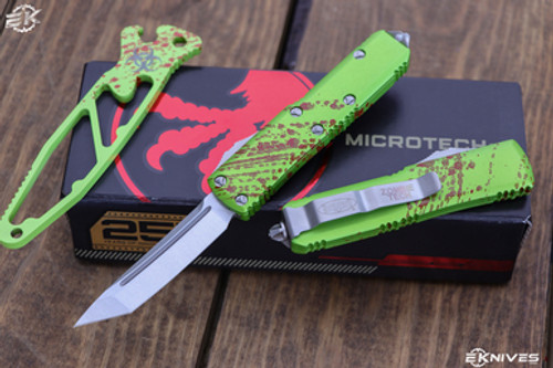 Microtech UTX-85 Zombie OTF Automatic Knife 3" Stonewash Tanto 233-10Z